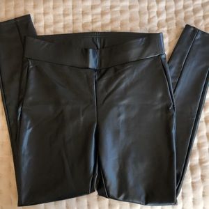 Faux leather leggings by Loft